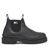 Gležnjarji Chelsea Tommy Jeans Tjm Chelsea Leather Wl EM0EM01670 Črna