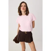 Trendyol Milla Ženska majica TWOSS26TS00278, Roze