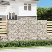 Lucne gabionske košare 4 kom 300x50x180/200cm pocincano željezo