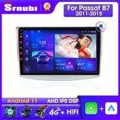 Srnubi Android 11 Car Radio for Volkswagen Passat B7 2011-2015 Multimedia Video Player 2 Din 4G DSP Navigation Head Unit Stereo