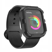 shumee ŠPORTNI PAŠČEK ZA APPLE WATCH 1/2/3/4/5/6/SE ZAŠČITNO OVITEK 40 MM ČRNEGA OBLIKOVALCA