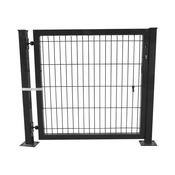 OGRAJNA VRATA M 120x100cm S KLJUČAVNICO, ANTRACIT | Topdom