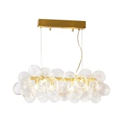 ByRydens 4200880-6509 - Viseci luster na sajli GROSS BAR 8xG9/4W/230V proziran