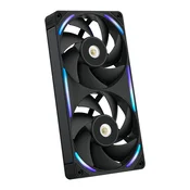 240 mm ventilator NZXT F-Series F240X RGB, enojni, črne barve, RF-U24PN-B1
