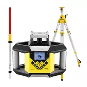 NIVEL SYSTEM Rotacijski laserski nivelir, rdeči ž., NL340R DIGITAL + SJJ32 + LS24
