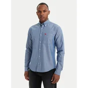 HUGO Srajca Evito 50479302 Modra Slim Fit