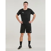 PUMA Športne hlače TeamRise  črna / bela