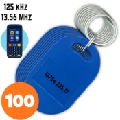 EE TAG-6 RFID 125 kHz 13,56 MHz Edinstven obesek za ključe z dostopom, 100 kosov
