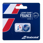 Vibrastop Babolat Loony Damp France - white/blue/red