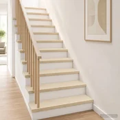 Vidaxl Stopnice 16 kos 120 x 25 x 2 cm Bela Masivno hrastovo les