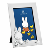 Kovinski stoječ okvir v srebrni barvi 7x10 cm Miffy – Zilverstad