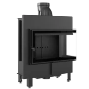 Kratki vgradni kamin LUCY/14/P/BS/BLACK