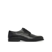 Nizki čevlji Calvin Klein Ess Rubber Derby HM0HM02268 Črna