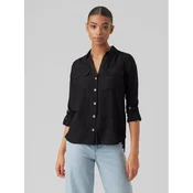 Vero Moda Srajca Bumpy 10275283 Črna Regular Fit