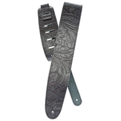 PAS ZA KITARO PLANET WAVES  Embossed Leather Guitar Strap, Black