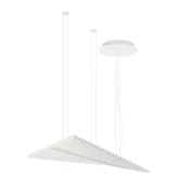 Vibia LED viseča svetilka RHYTHM, bela, 141 x 47 cm 927, z možnostjo zatemnitve - Dnevna soba/jedilnica - Dizajn - Kovina