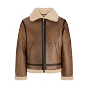 JACK & JONES Prehodna jakna JORNORREBRO rjava/črna
