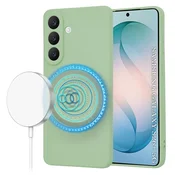 Silikonski ovitek Techsuit SoftFlex MagSafe za Samsung Galaxy S26 Plus - mint