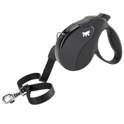 Povodec Amigo Large do 50 kg - 5 m vrvica, črn