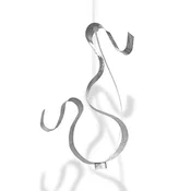 Knikerboker Curve LED viseča luč 1Fl Silver leaf - Dnevna soba/jedilnica - Sodobni - srebrni list - Kovina