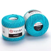 Bombažna preja YarnArt Violet 50 g | izberite barvo - 0008 turkizna