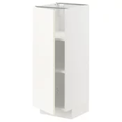 METOD Podni element s policama, bela/Vallstena bela, 30x37 cm