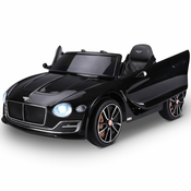 HOMCOM Otroški električni avtomobil Bentley z 2 ročnima pogonoma in daljinskim upravljalnikom, žarometi in zvoki, 108x60x43cm, črna