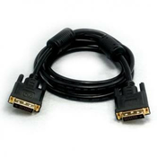 Video kabel DVI (24+1) muški - DVI (24+1) muški, Dual link, 20m, konektori pozlaćeni, oklopljeni, crni
