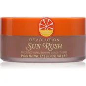 Revolution Sun Rush Face & Body Balm balzam za po sončenju s posvetlitvenim učinkom odtenek Vanilla Gold 60 g