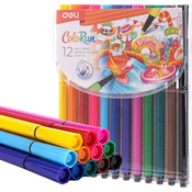 Flomasteri Deli Colorun - EC157-12, 12 boja