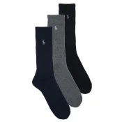 Polo Ralph Lauren Nogavice ASX101 CREW W/PP-CREW-3 PACK Modra