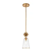 Quoizel STARING-MP-DG-CLEAR-luster STARING 1xE27/40W/230V precnik 18,4 cm zlatna/prozirna