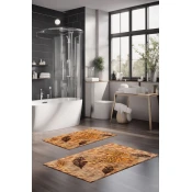 Lessentiel Maison Set prostirki za kupatilo CT-5361, 2 Komada, Smeda