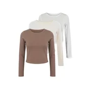 studioselect Majica Blanca ecru/rjava/naravno bela