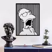 Wallity Zidna dekoracija Simpson 1, 41 x 56 cm, Crna