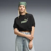 PUMA Essentials Elevated No. 1 Logo Relaxed Sweatshirt Women, Clothing, Black, S