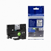 Toner123 Kompatibilen trak za Brother TZe-211/TZ-211/PT/P-Touch 6mm - črn izpis/bel trak