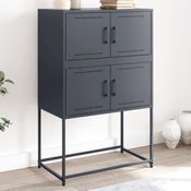 Komoda antracit 68,5x38,5x107 cm celicna