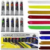 Set 10 akrilnih barv Phoenix Artist 10 x 22 ml