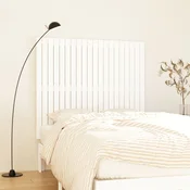 vidaXL vidaXL Stensko posteljno vzglavje belo 127,5x3x110 cm trdna borovina, (20737776)