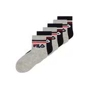 FILA Nogavice pegasto siva/rdeča/črna/bela
