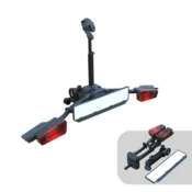 Bike rack for tow hitch TMK Fly 01 (black) + bag