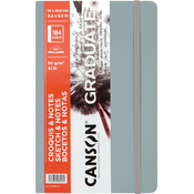 Canson Book Hardbound Graduate Sketch & Notes 21,6 x 14 cm 90 g Light Grey Skicirka
