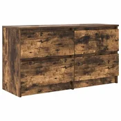 Vidaxl TV omarica dimljeni hrast 100x35x54 cm inženirski les