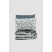 LEssentiel Maison Ranforce posteljina Molly Anthracite, 135x200cm, Siva