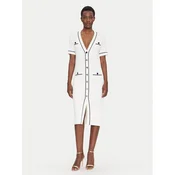 Luisa Spagnoli Pletena obleka Candelotto 100004 Écru Regular Fit