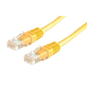 LAN Ethernet Cat. 6 omrežni patchcord kabel 0,25 m rumene barve
