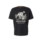 NAPAPIJRI Majica S-CABIN črna/naravno bela