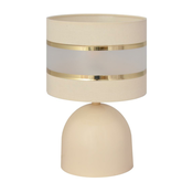 Stolna lampa HELEN 1xE27/60W/230V krem/zlatna