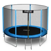 Neo-Sport Vrtni trampolin 8ft/252cm z zunanjo mrežo in lestvijo